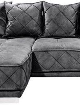 ED EXCITING DESIGN Ecksofa Sentina L-Form, mit Rückenkissen