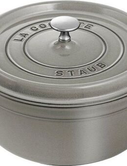 Staub Bräter Cocotte, Gusseisen (1-tlg), robust, langlebig, perfekte Hitzeverteilung, Aromaregen-Deckel