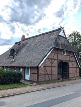 Grundbuch statt Sparbuch! 5,5 % Rendite: Historisches Reetdachhaus am Elbufer (vermietet) - Tespe