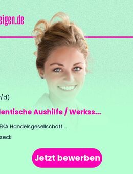 Studentische Aushilfe / Werksstudent Logistik (m/w/d) im Bereich Frischdienst - Buseck