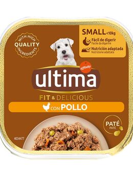 Ultima Fit & Delicious Paté Mini Hund 22 x 150 g - Huhn