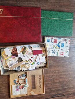 Karton und Alben mit 100te Briefmarken - Köln