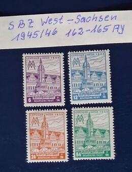 Sbz West Sachsen 1945/46 162 - 165 AY - Görlitz
