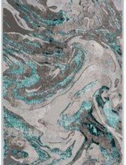 FLAIR RUGS Läufer Marbled, rechteckig, Höhe: 12 mm, dezenter Glanz, mehrfarbig, modernes Marmor-Design, Teppichläufer