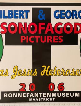 Gilbert & George Ausstellungs Plakat Bonnefanten Museum Maastrich - Köln