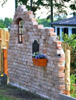 Klinker Mauer stein Verblender Weinkeller Antik Ziegel rustikale Klinker Backsteine Ruine Optik Deko - Halle (Saale)
