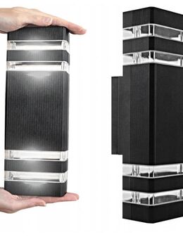 Designer Außenlampe Wandleuchte Anthrazitschwarz - Wuppertal