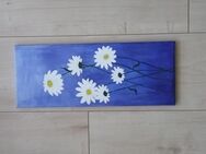 Unikat Acrylbild Leinwand Margariten 50 x 20 cm handgemalt - Naumburg (Saale)