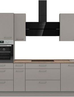 nobilia® Küchenzeile "Laser II", Ausrichtung wählbar, Breite 360 cm, vormontiert, wahlw. mit unterschiedlichen E-Geräten-Sets