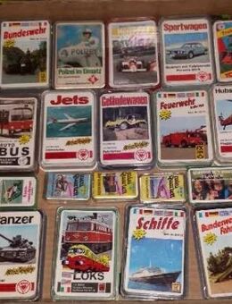 Alte Quartette Spiele Quartettspiele Autos, Feuerwehr, Flugzeuge  Überwiegend 60er und 70er Jahre - Berlin