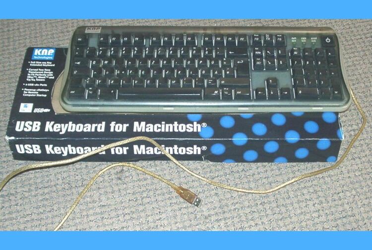 ❗USB-Keyboard für Apple von KNP mit 2x USB in OVP - Dassel