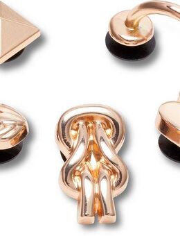 Crocs Schuhanstecker Jibbitz - Elevated Gold Gurl (Set, 5-tlg., Kein Spielzeug. Nicht für Kinder unter 3 Jahren geeignet), Schuh Charms im stilvollen Design