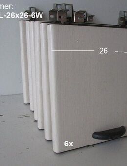6-er Set weiße Möbelklappen ca 26 x 26 (f. Oberschrank) - perfekt für Selbstausbauer Wohnwagen / Wohnmobil Sonderpreis (aus Hobby 440 BJ 94) - Schotten Zentrum