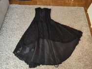 Gothic Sexy Burleska Korsett Kleid aus Satin mit Spitze - Gauting