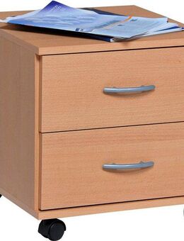 VOGL Möbelfabrik Rollcontainer Barrie, Bürocontainer, Nachtschrank, (1 St), Ausführungen mit/ohne Schubladen, Höhe 41 cm, Made in Germany