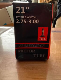 Motorrad Schlauch 21” TR4 Butyl für Reifenbreite 2.75–3.00 Zoll Neu - Brakel Zentrum