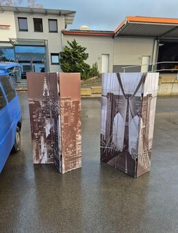 2x Stehwände 180 x 120cm Bilder Sichtschutzwände STADTMOTIV - Essen