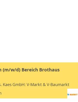 VerkäuferIn (m/w/d) Bereich Brothaus - Türkheim