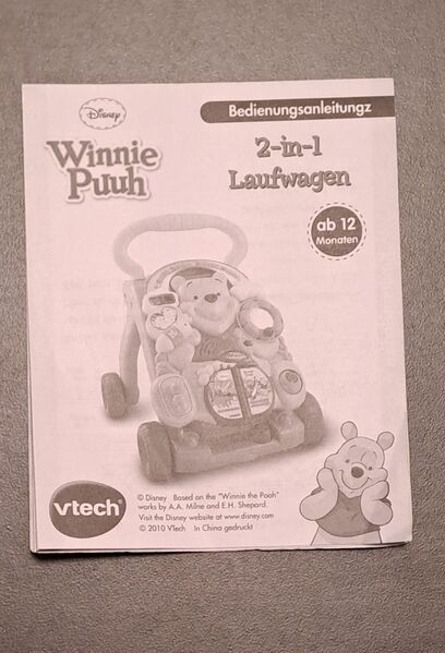 Lauflernwagen Winnie Pooh 2in1 von | Vtech markt.de Kleinanzeige