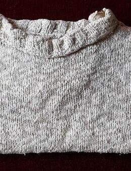 Handgearbeiteter Vintage Kinderpullover aus Leinen mit Baumwollgarn - Niederfischbach
