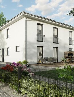 Ihr Neues Zuhause in dieser modernen DHH, auf einem schönen, sonnigen Grundstück in Eichenau, freut sich auf Sie und Ihre Familie. - Eichenau
