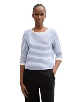 TOM TAILOR Denim Sweatshirt mit gestreifter Optik