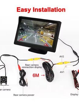 4,3 Zoll Rückfahrkamera mit Monitor Parksystem Kamera Fahrzeug - Berlin Neukölln