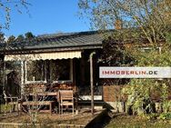 IMMOBERLIN.DE - Hübscher Gartenbungalow auf Eigenland in Tiergartensiedlung Oranienburg - Oranienburg