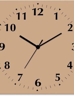 Artland Wanduhr Uni Trendfarben (wahlweise mit Quarz- oder Funkuhrwerk, lautlos ohne Tickgeräusche)