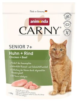 1 + 1 gratis! 2 x animonda Carny - Senior Huhn + Rind (2 x 350 g)