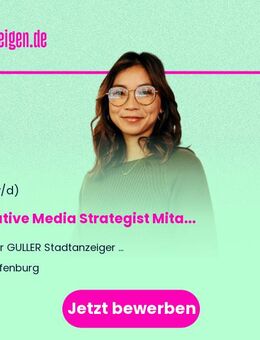 Creative Media Strategist Mitarbeiter*in (m/w/d) - Offenburg