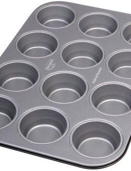 Dr. Oetker Küchenhelfer Muffinform Back-Idee, 12er Form, Muffinblech mit Antihaft-Beschichtung, ausgezeichnete Wärmeleitung, hitzebeständig bis 230°C