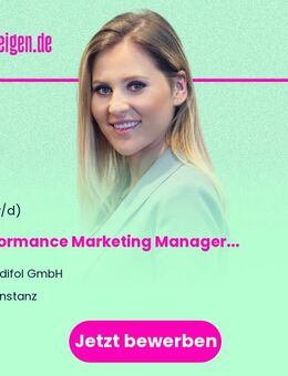 Performance Marketing Manager (m/w/d) - Konstanz