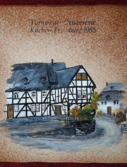 Schmuckfliese „Turniere der Ortsvereine Kirchen - Freusburg 1985“ - Niederfischbach