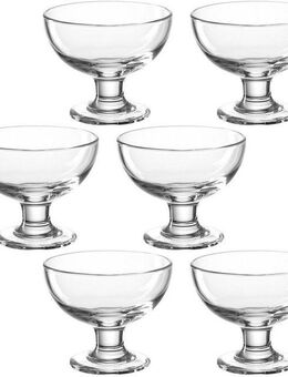 LEONARDO Servierschale CUCINA, Glas, auf Fuß, 360 ml, 4er Set