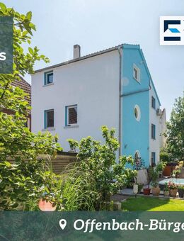 Besonderes Wohnhaus mit Ruhe-Oase, attraktiver Außenanlage und Doppelgarage - Offenbach (Main)
