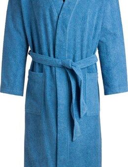 Egeria Unisex-Bademantel Topas, ideal für Sauna & Spa, Hotelbademantel, Morgenmantel, Langform, Walkfrottee, Schalkragen, Gürtel, für Damen & Herren, in Kimonoform