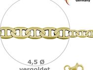 1 Marina-Kette in Sterling Silber 925/-, Ø ca. 4,5 mm, 3/000 plattiert, - Essen