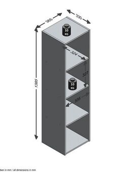 FMD Mehrzweckregal Mega 4