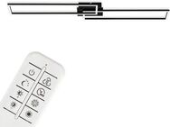 Briloner Leuchten LED Deckenleuchte 3145015 FRAME, CCT - über Fernbedienung, Nachtlichtfunktion, Timerfunktion, LED fest integriert, Kaltweiß, Neutralweiß, Tageslichtweiß, Warmweiß, Deckenlampe, 110x24,8x7,8cm, Schwarz, 40W, Wohnzimmer, Schlafzimmer