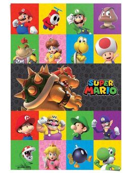 Reinders! Poster Super Mario - characters, Kinderzimmer - Mehrfarbig - 150 gr. Papier - Games - 61x91,5 cm