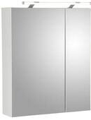 Schildmeyer Spiegelschrank Dorina, mit höhenverstellbaren Glasböden Breite 60 cm, 2-türig, LED-Beleuchtung, Schalter-/Steckdosenbox in 00000