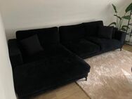 Samt Couch schwarz - Stegen