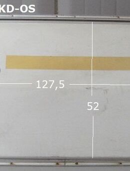 Knaus Wohnwagen Gaskastendeckel gebraucht ca 127,5 x 52 ohne Schlüssel - Bugfrontdeckel / Bugklappe / Gasklappe / Flaschenkastendeckel / Flaschenkastenabdeckung - Schotten Zentrum