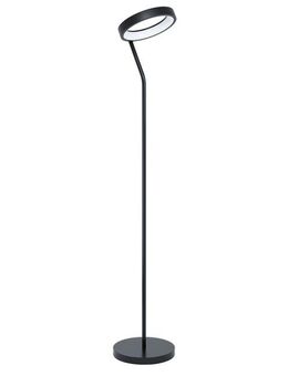 EGLO LED Stehlampe MARGHERA-C, CCT - über Fernbedienung, LED wechselbar, Farbwechsler, Stehleuchte, Stahl, Schwarz, Weiß, Farbtemperaturwechsel, RGB, dimmbar