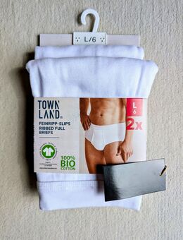 Herren Feinripp Slips, 2 Stück, Größe L 6, Farbe Weiß, Neu, OVP - Hamburg Wandsbek