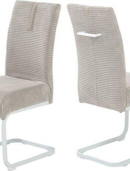 Jockenhöfer Gruppe Freischwinger Kenny (Set, 2 St), mit Taschenfederkern, Bezugsstoff Cord