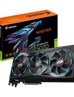Gigabyte AORUS GeForce RTX 5070 MASTER 12G Grafikkarte - 12GB GDDR7, 192 Bit, P Grafikkarte