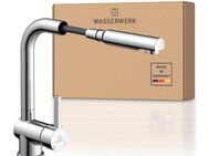 WASSERWERK Spültischarmatur WK 4, Wasserhahn, Küche, Einhebelmischer 360° schwenkbar, Cold-Start-Funkt., herausziehbar