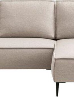 Home affaire Ecksofa TVINNU, L-Form, 275cm, in Cord und Leinenoptik, wahlweise Recamiere rechts/links, schwarze Füße, bequemer Sitzkomfort